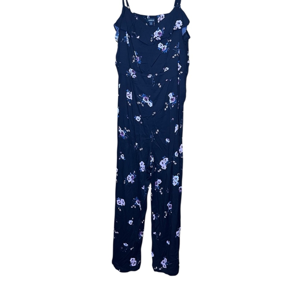 Torrid Black Floral Jumpsuit